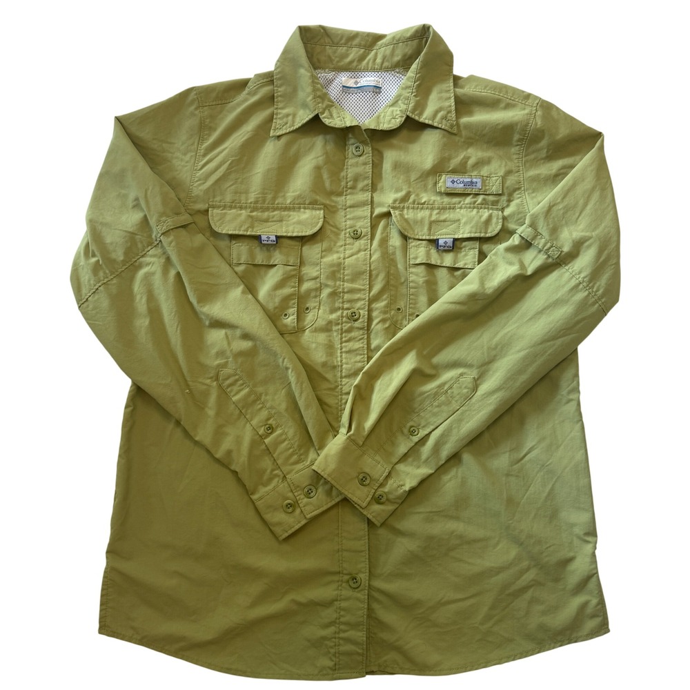 Columbia Men's Casual Button Down Shirt - Olive Green